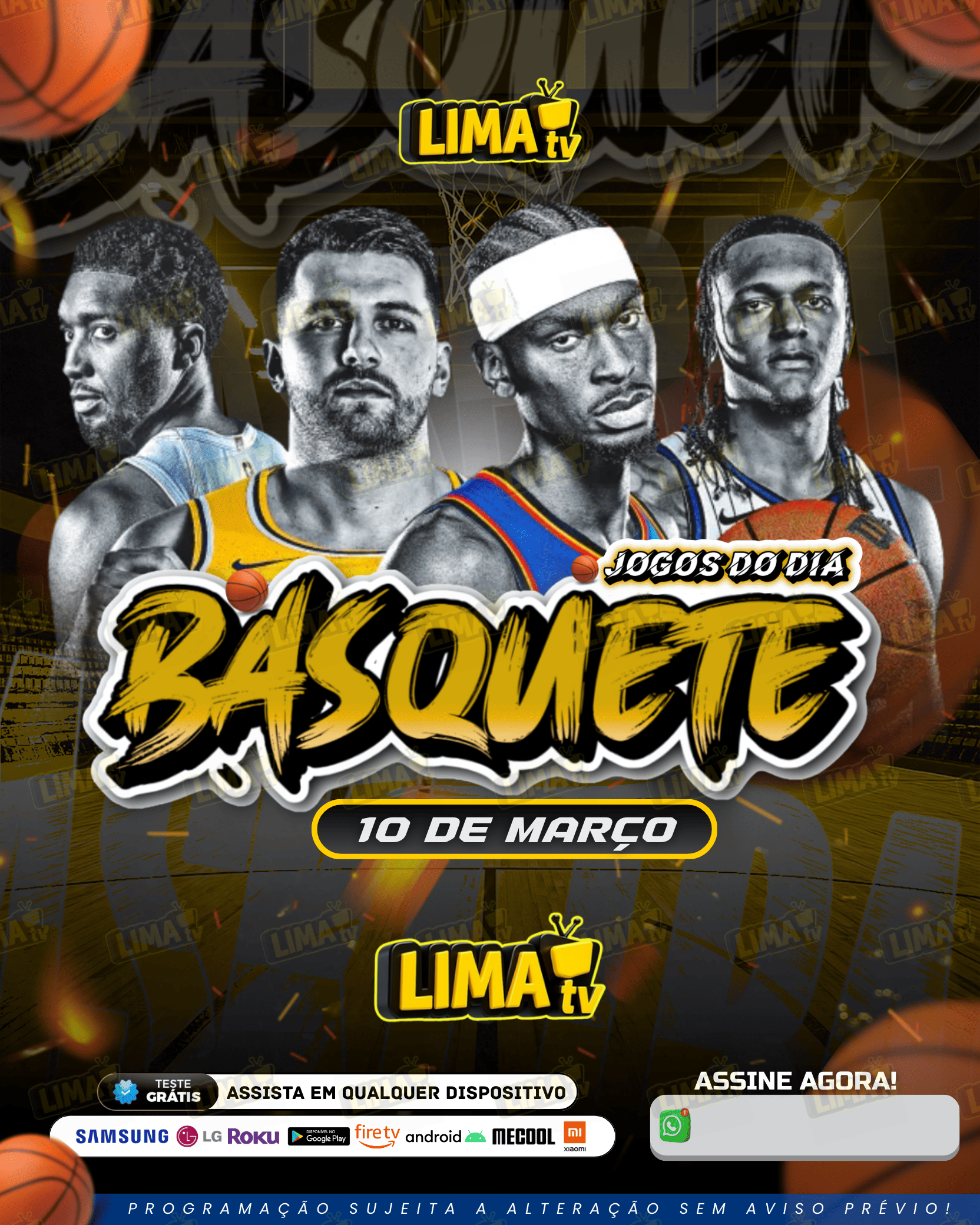 Jogos da NBA hoje com transmissão ao vivo